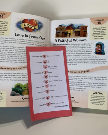 Valentines book mark