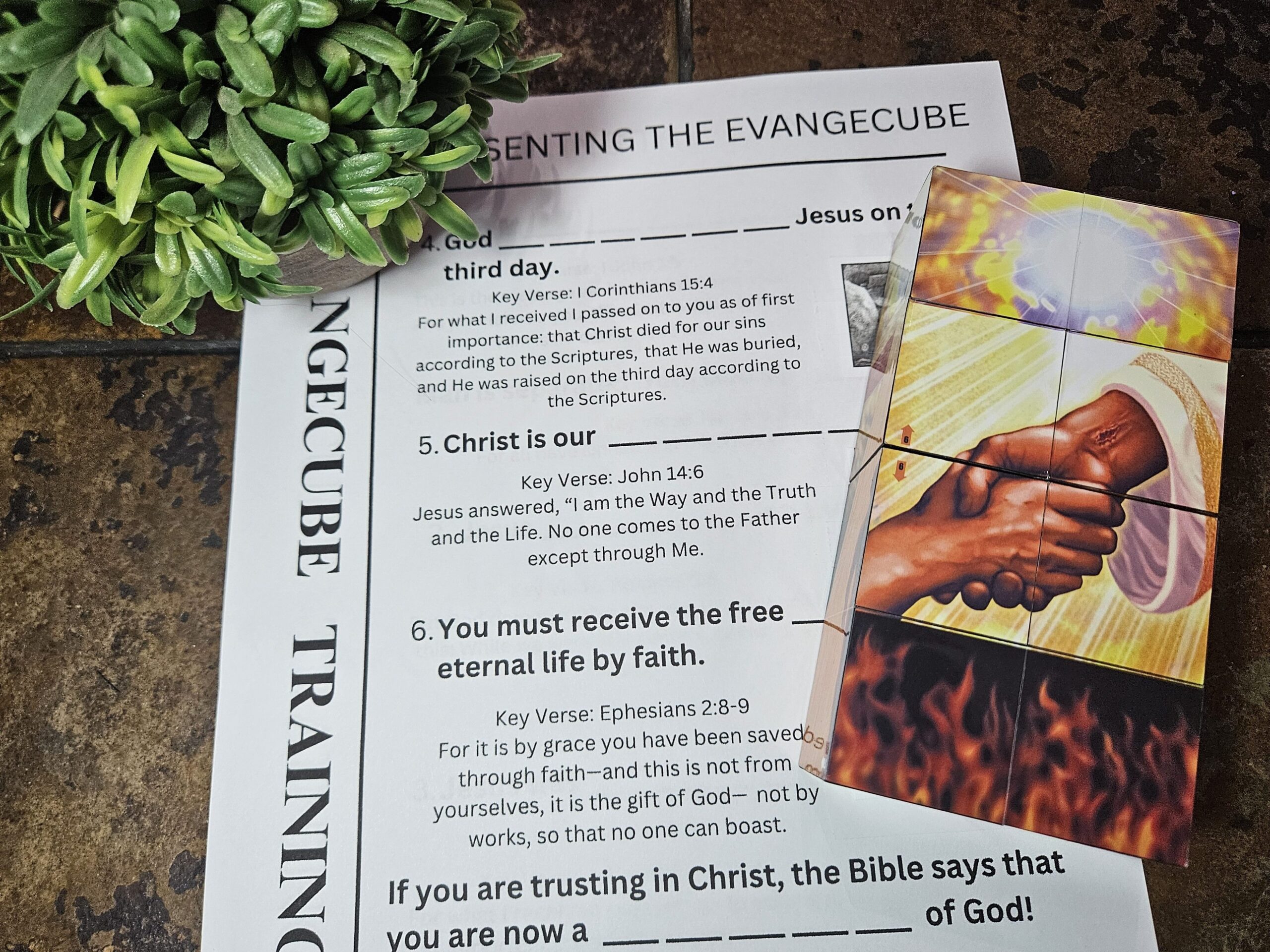 Side six of the Evangecube